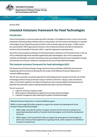 Livestock Emissions Framework for Feed Technologies