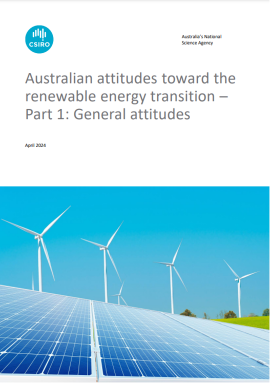 Australian attitudes toward the renewable energy transition – Part 1: General attitudes