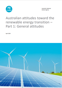 Australian attitudes toward the renewable energy transition – Part 1: General attitudes