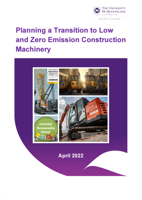Planning a Transition to Low and Zero Emission Construction Machinery
