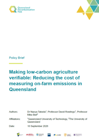 Making low-carbon agriculture verifiable: Reducing the cost of measuring on-farm emissions in Queensland